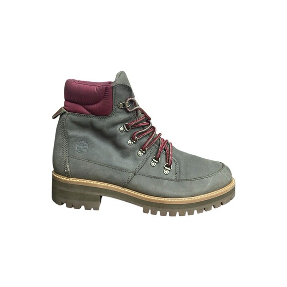 Timberland Womens Courmayeur Waterproof Hiker Boots Olive Red / Burgundy Sz 11 - Picture 10 of 15